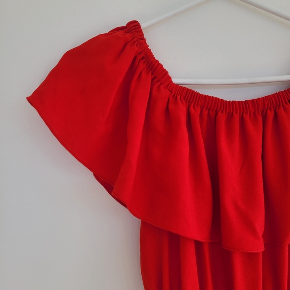 Wilfred red strapless dress. Aritzia dress - Picture 4 of 6